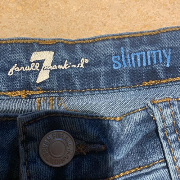 For all mankind 7 jeans Slimmy style size 12 - Picture 2 of 8